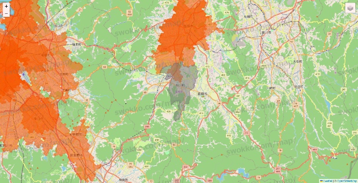 福岡県のクイックマートのエリア地図