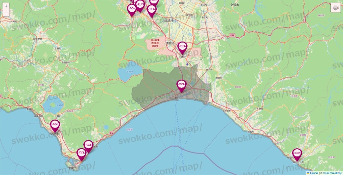 北海道のイオンの店舗地図