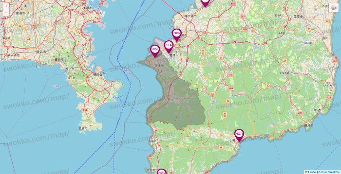 千葉県のイオンの店舗地図