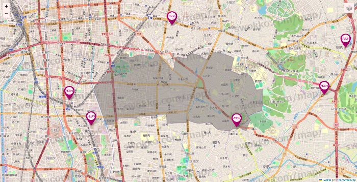 愛知県のイオンの店舗地図