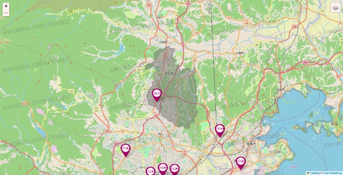 宮城県のイオンの店舗地図