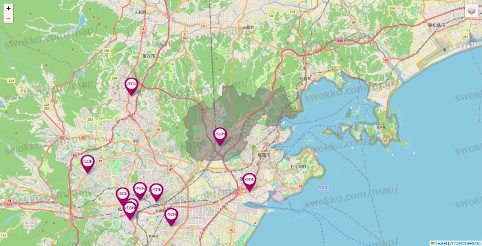 宮城県のイオンの店舗地図