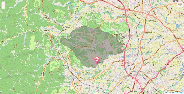 埼玉県の愛の家の施設地図