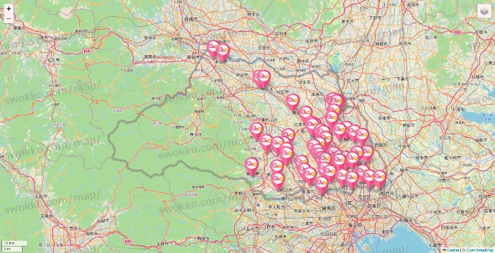 埼玉県の愛の家の店舗地図