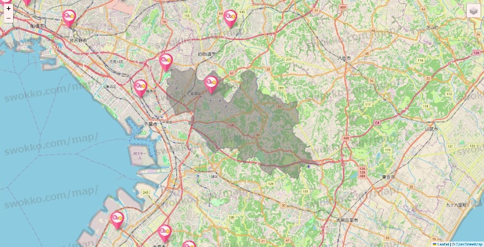 千葉県の愛の家の施設地図