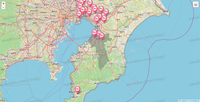 千葉県の愛の家の施設地図