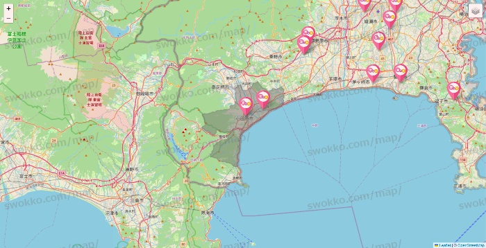 神奈川県の愛の家の施設地図