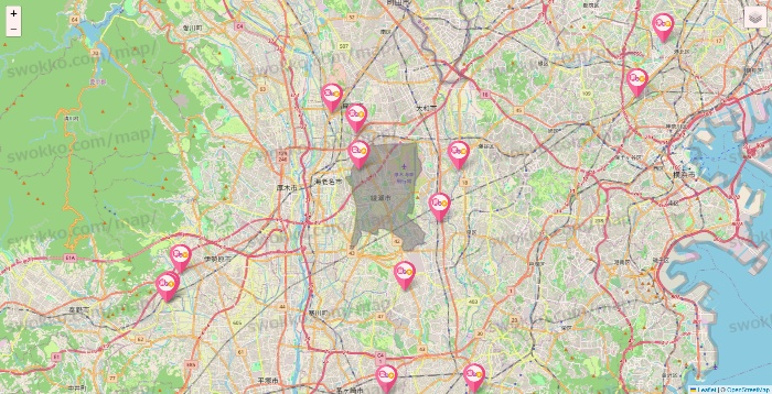 神奈川県の愛の家の施設地図