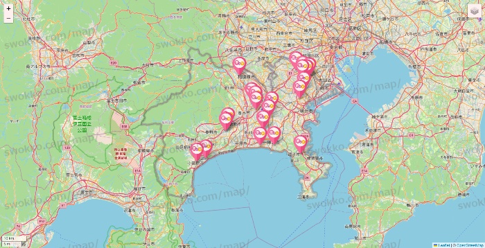 神奈川県の愛の家の店舗地図