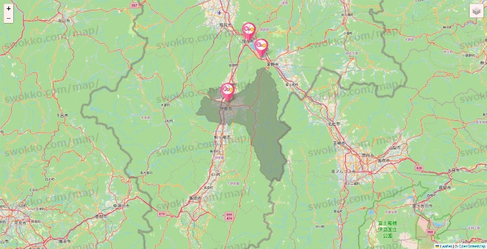長野県の愛の家の施設地図