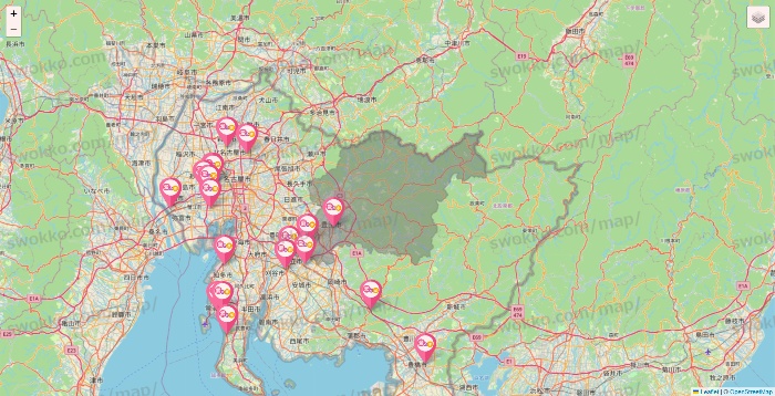 愛知県の愛の家の施設地図