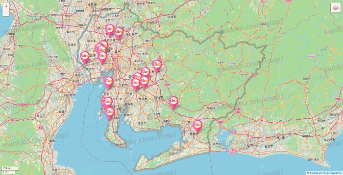 愛知県の愛の家の店舗地図
