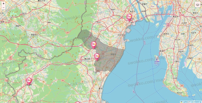 三重県の愛の家の施設地図