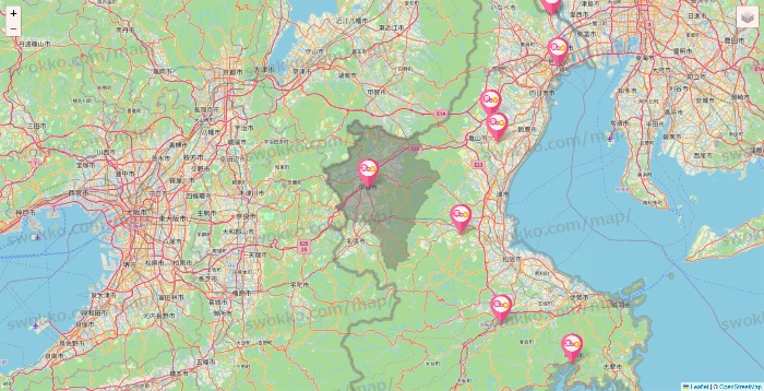 三重県の愛の家の施設地図