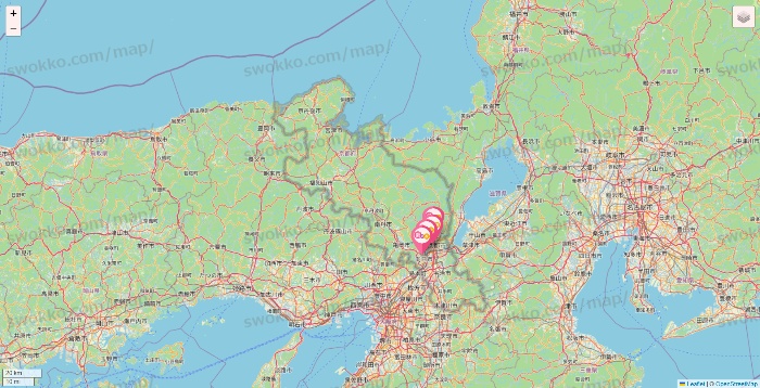 京都府の愛の家の店舗地図