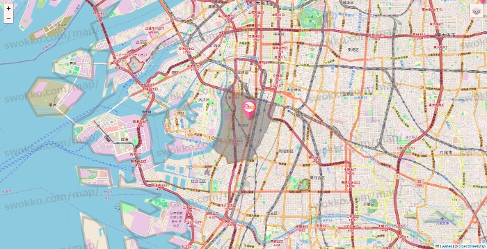 大阪府の愛の家の施設地図