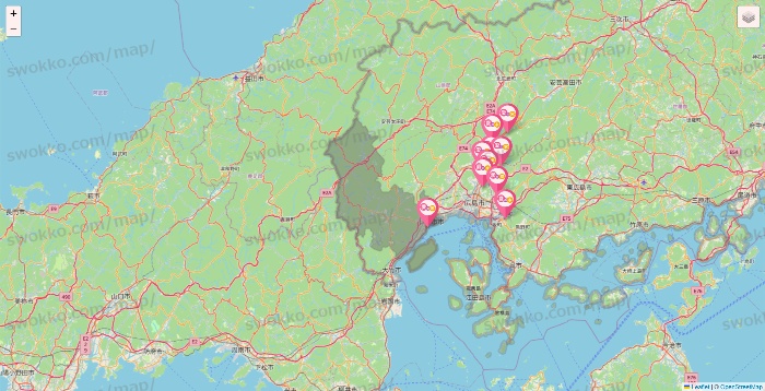 広島県の愛の家の施設地図