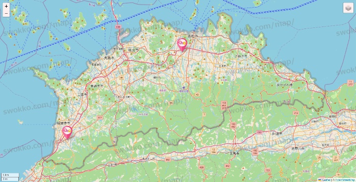 香川県の愛の家の施設地図