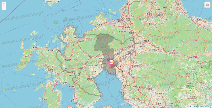佐賀県の愛の家の施設地図