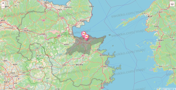大分県の愛の家の施設地図