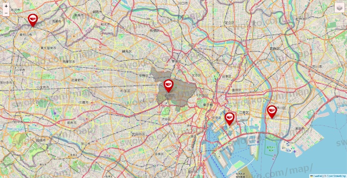 東京都のアプレシオ（aprecio）の店舗地図