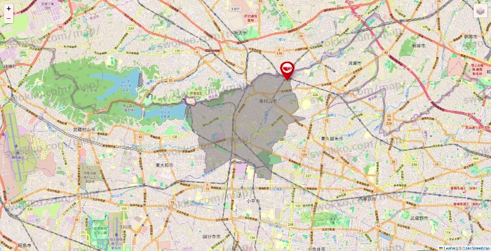 東村山市のアプレシオ（aprecio）の店舗地図