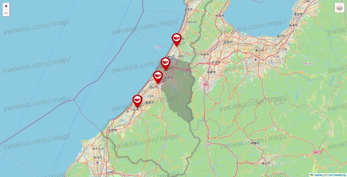 石川県のアプレシオ（aprecio）の店舗地図