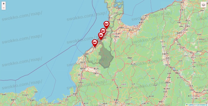 石川県のアプレシオ（aprecio）の店舗地図