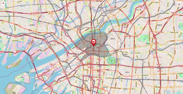 大阪府のアプレシオ（aprecio）の店舗地図