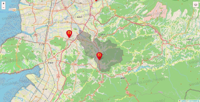 熊本県のアタックスの店舗地図