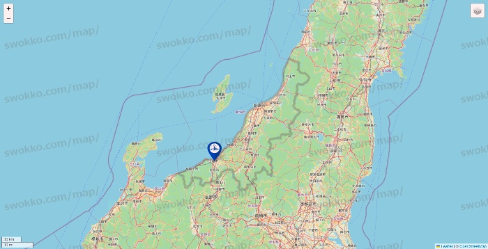 新潟県のアクトスの店舗地図