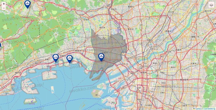 兵庫県のアクトスの店舗地図