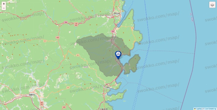 岩手県のアクトスの店舗地図