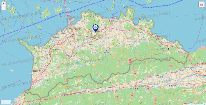 香川県のアクトスの店舗地図