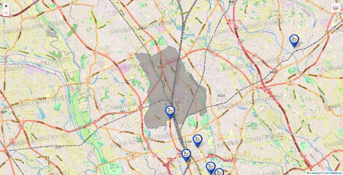 埼玉県のベネッセスタイル ケアの施設地図