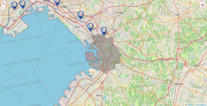 千葉県のベネッセスタイル ケアの施設地図