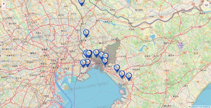 千葉県のベネッセスタイル ケアの施設地図