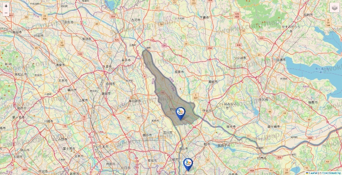 千葉県のベネッセスタイル ケアの施設地図