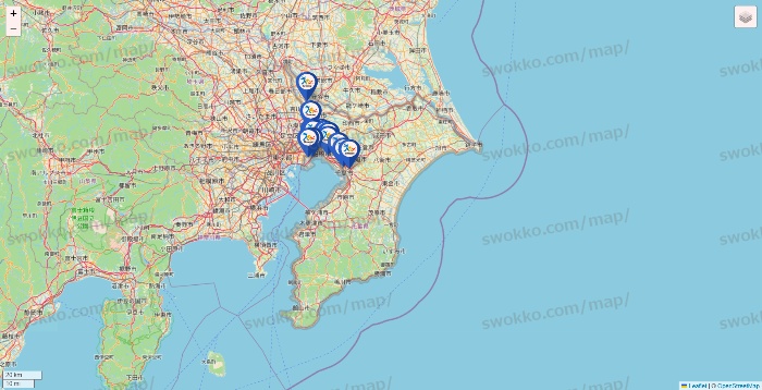 千葉県のベネッセスタイル ケアの店舗地図