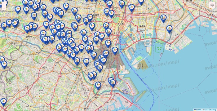 東京都のベネッセスタイル ケアの施設地図