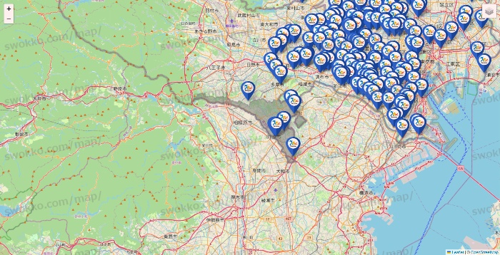 東京都のベネッセスタイル ケアの施設地図