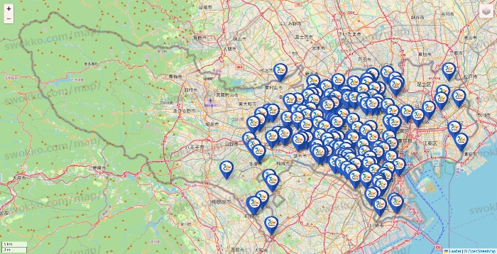 東京都のベネッセスタイル ケアの店舗地図