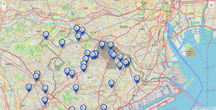 神奈川県のベネッセスタイル ケアの施設地図