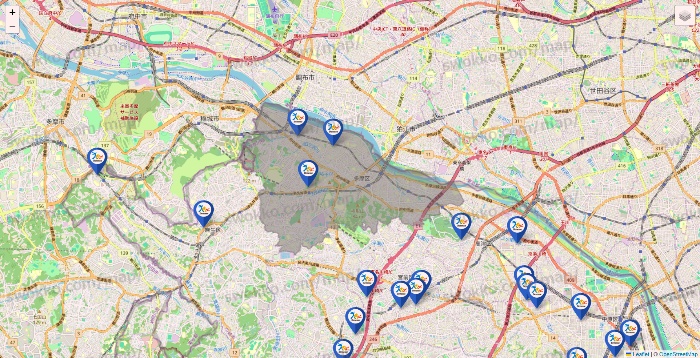 神奈川県のベネッセスタイル ケアの施設地図