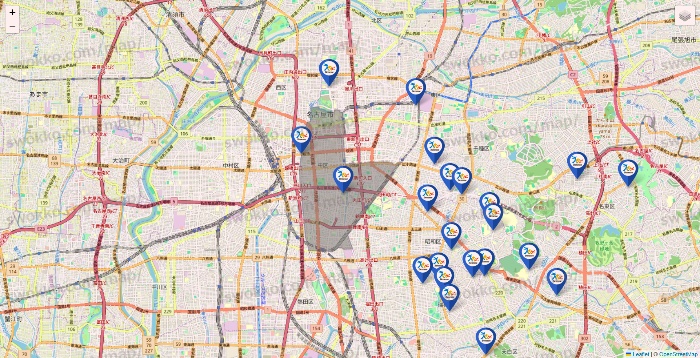 愛知県のベネッセスタイル ケアの施設地図