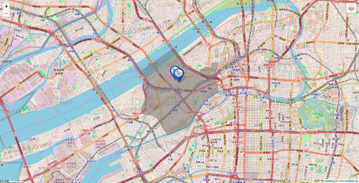 大阪府のベネッセスタイル ケアの施設地図