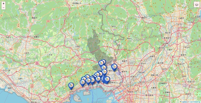 兵庫県のベネッセスタイル ケアの施設地図