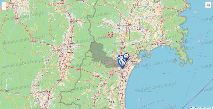 宮城県のベネッセスタイル ケアの施設地図