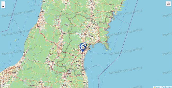 宮城県のベネッセスタイル ケアの店舗地図