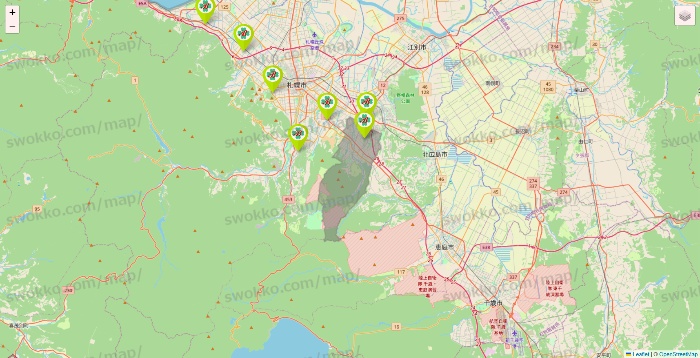 北海道のベストライフの施設地図